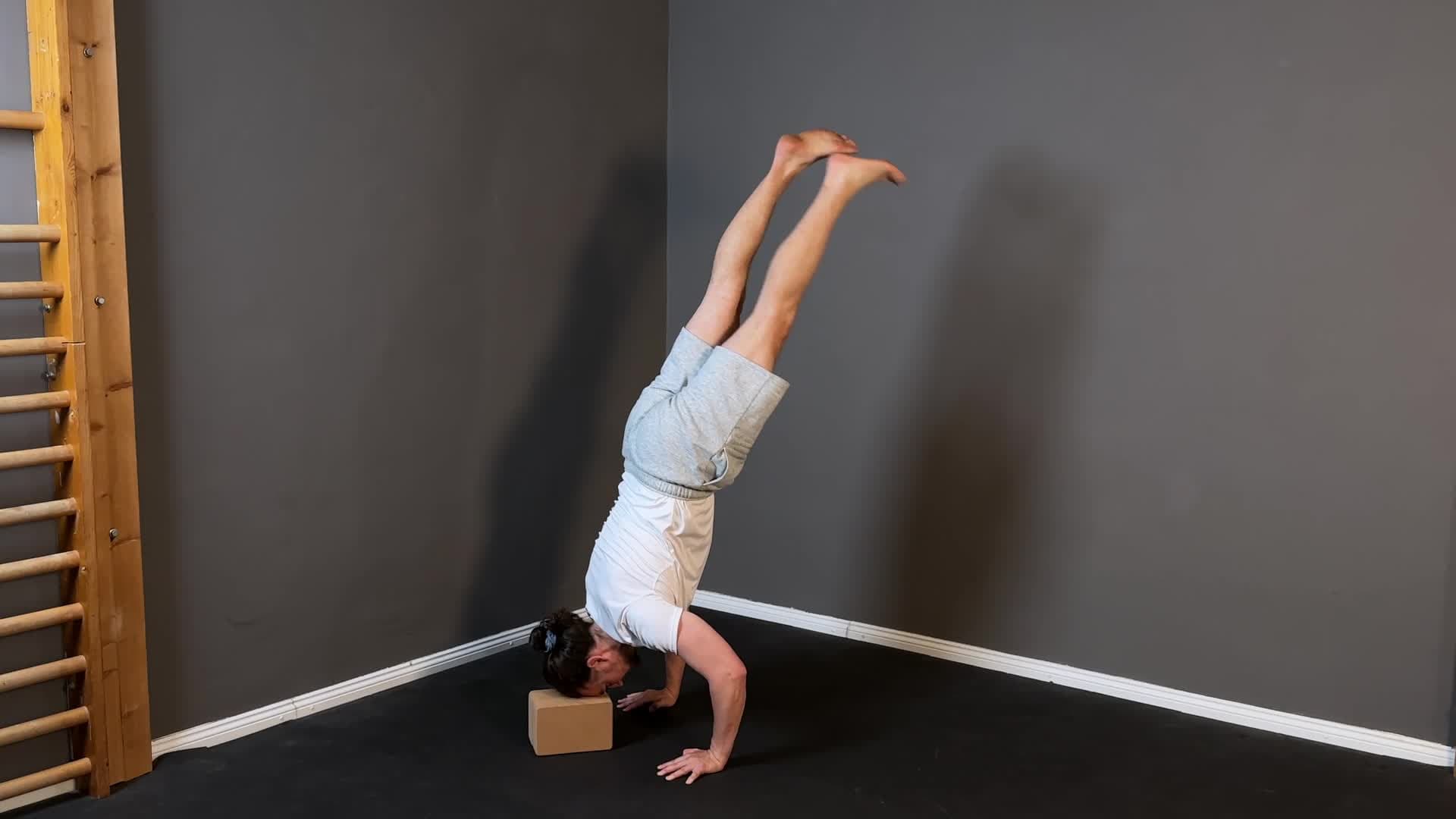 Negative Handstand Push Up Progressions